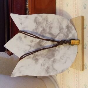 Hollister Rare Leather California HCO-22 Tag necklace 11 in long